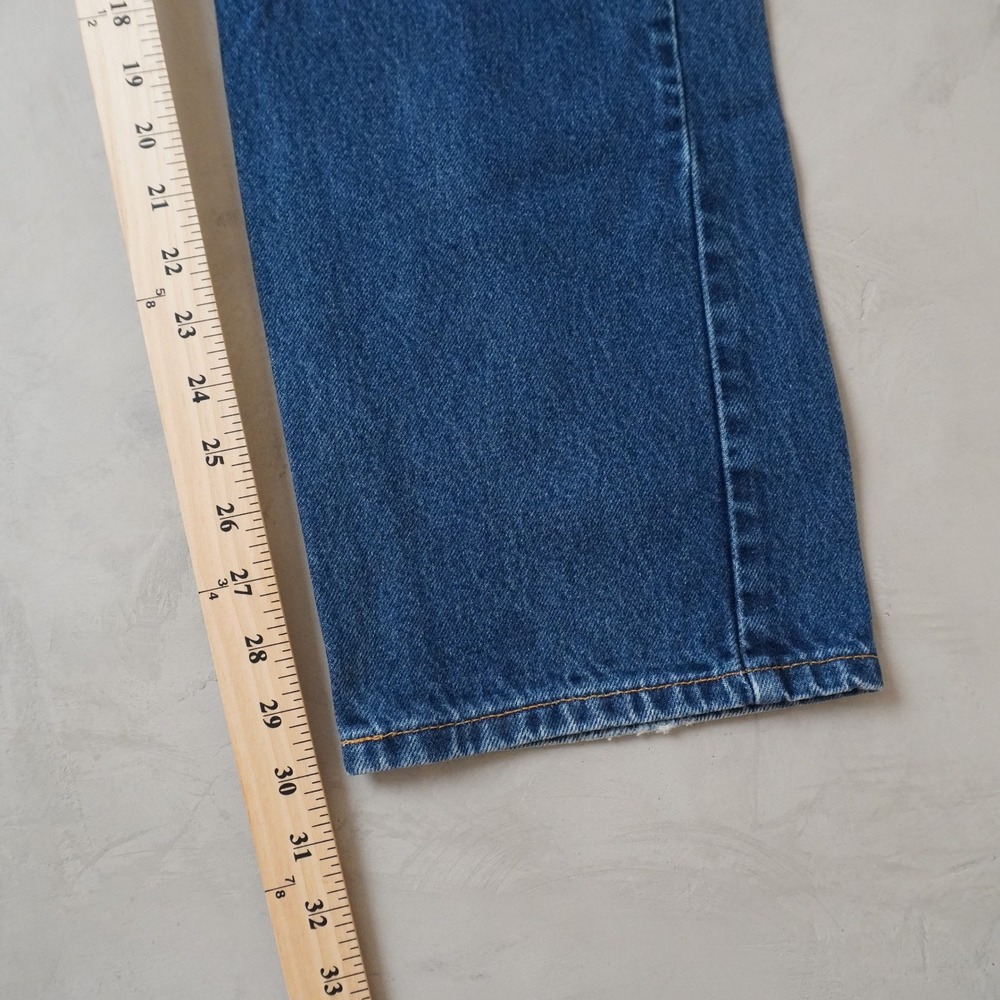 Vintage Levis 505 Jeans 36x30 Mens Blue Regular Fit Straight Leg Denim Dark - Picture 8 of 8